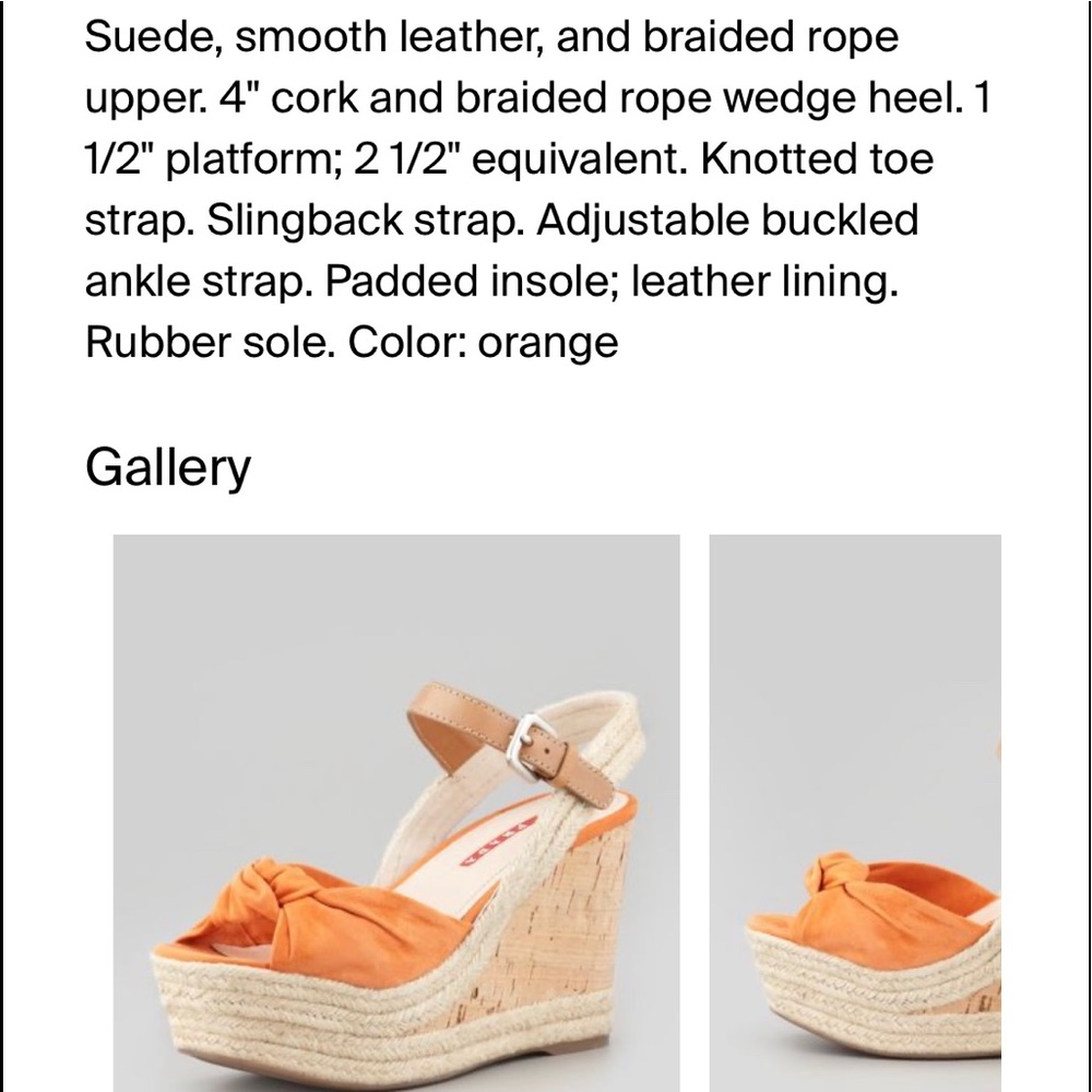 Prada wedges